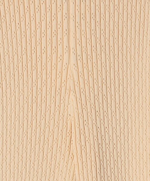 SHIPS(シップス)の「〈手洗い可能〉アイレットリブニットレギンスパンツ(レギンス/スパッツ・レディース・イエロー系その他2/ナチュラル/ブラック・ONE SIZE)」の7枚目の写真