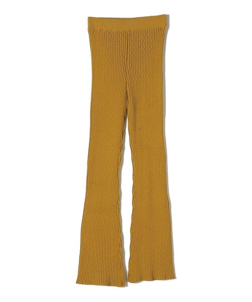 SHIPS(シップス)の「〈手洗い可能〉アイレットリブニットレギンスパンツ(レギンス/スパッツ・レディース・イエロー系その他2/ナチュラル/ブラック・ONE SIZE)」の12枚目の写真