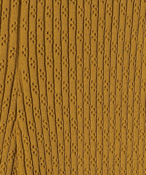 SHIPS(シップス)の「〈手洗い可能〉アイレットリブニットレギンスパンツ(レギンス/スパッツ・レディース・イエロー系その他2/ナチュラル/ブラック・ONE SIZE)」の13枚目の写真