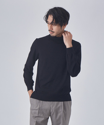 カシミヤタッチ ストレッチ タートルネック ニット