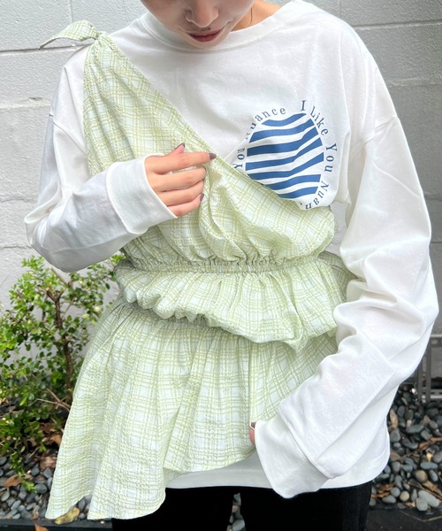 byYOUANCE（バイユアンス）の「グラフィックロンTEE（Tシャツ/カットソー・レディース・その他4/その他1/その他2/その他3・FREE）」の4枚目の写真