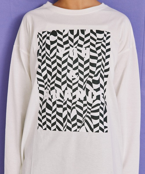 byYOUANCE（バイユアンス）の「グラフィックロンTEE（Tシャツ/カットソー・レディース・その他4/その他1/その他2/その他3・FREE）」の6枚目の写真