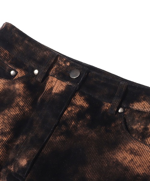 atmos pink(アトモスピンク)の「atmos pink コーデュロイ ブリーチ柄 ミニスカート(スカート・レディース・ベージュ/ブラウン・M/S)」の5枚目の写真