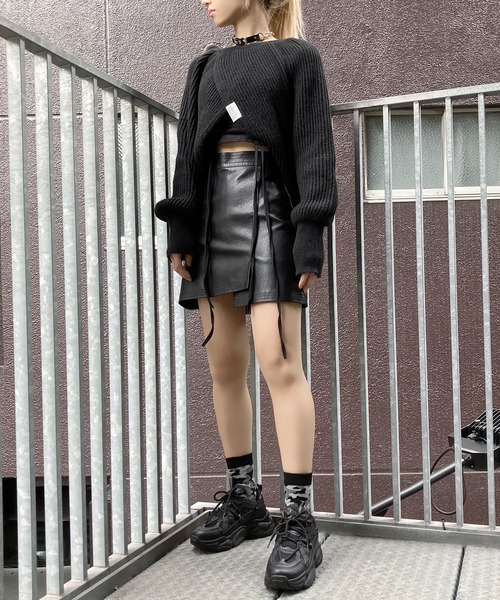 Figments(フィグメンツ)の「カモフラソックス(ソックス/靴下・レディース・ブラック/グレー・FREE)」の5枚目の写真