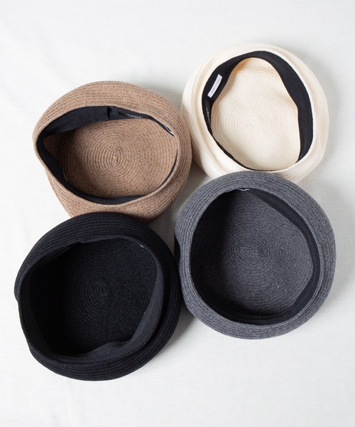 RACAL（ラカル）の「Wool Braid Beret / ウールブレードベレー（ハンチング/ベレー帽・メンズ・オフホワイト/モカ/グレー/ブラック・MEDIUM/LARGE）」の5枚目の写真