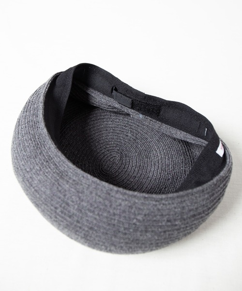 RACAL（ラカル）の「Wool Braid Beret / ウールブレードベレー（ハンチング/ベレー帽・メンズ・オフホワイト/モカ/グレー/ブラック・MEDIUM/LARGE）」の13枚目の写真