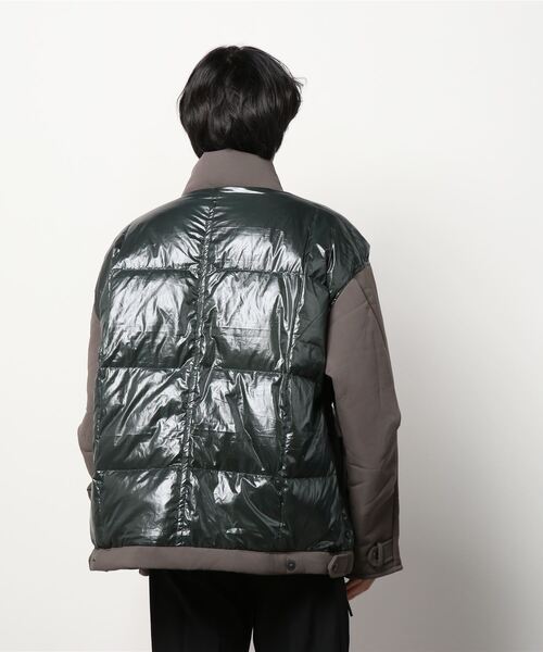 C DIEM（カルペディエム）の「C DIEM(カルペディエム)コンビダウンブルゾン（ブルゾン・メンズ・チャコールグレー/ブラック・M/L）」の4枚目の写真