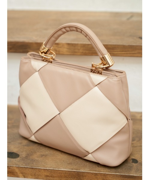 Darich（ダーリッチ）の「バイカラーキルティングハンドルバッグ（ハンドバッグ・レディース・ベージュ/イエロー・FREE）」の6枚目の写真