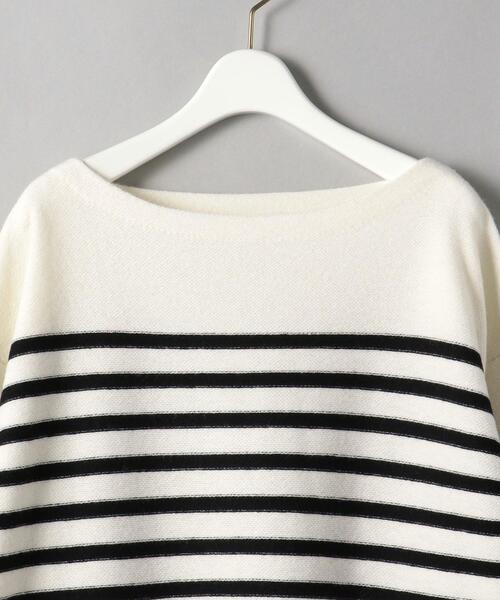 BEAUTY&YOUTH UNITED ARROWS(ビューティーアンドユースユナイテッドアローズ)の「BY ウールブレンド ボーダー ニット プルオーバー(ニット/セーター・レディース・ホワイト/ブラック・FREE)」の13枚目の写真