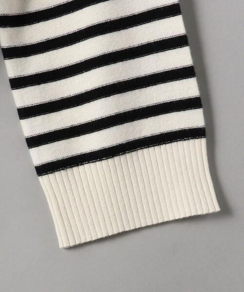 BEAUTY&YOUTH UNITED ARROWS(ビューティーアンドユースユナイテッドアローズ)の「BY ウールブレンド ボーダー ニット プルオーバー(ニット/セーター・レディース・ホワイト/ブラック・FREE)」の14枚目の写真