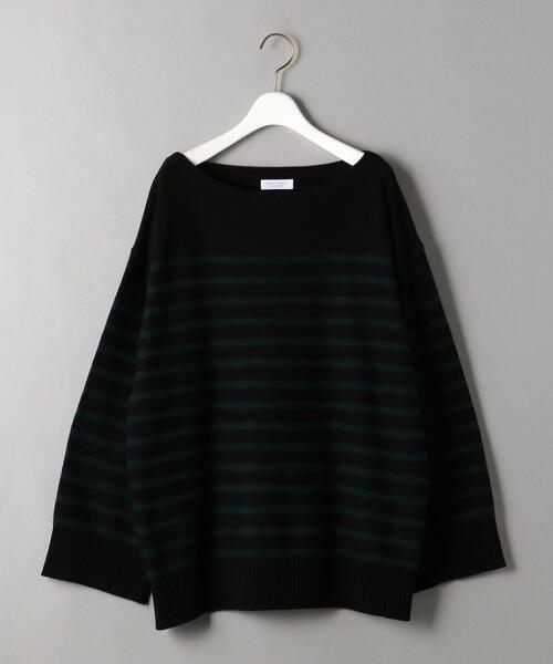 BEAUTY&YOUTH UNITED ARROWS(ビューティーアンドユースユナイテッドアローズ)の「BY ウールブレンド ボーダー ニット プルオーバー(ニット/セーター・レディース・ホワイト/ブラック・FREE)」の19枚目の写真