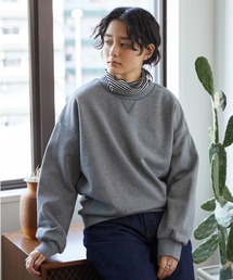 ガゼット付き裏毛プルオーバー