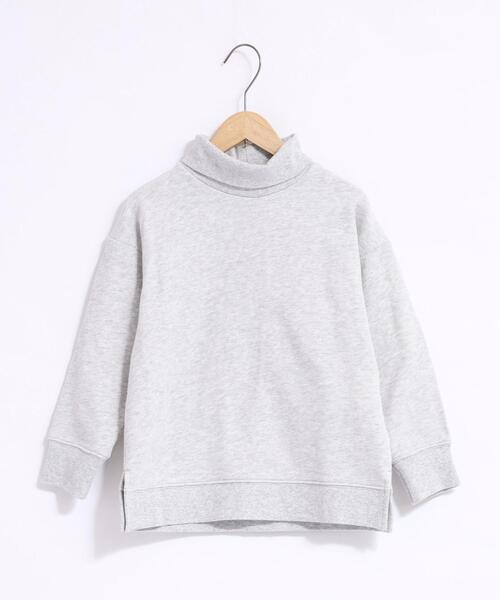 coen（コーエン）の「【coen キッズ】裏毛オフタートルチュニックスウェット（スウェット・キッズ・オレンジ/ライトグレー・130/110/120/100）」の3枚目の写真