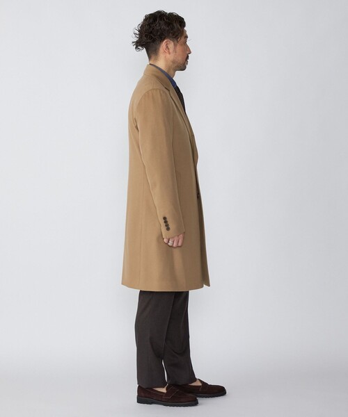 SHIPS（シップス）の「SHIPS: ウール カシミヤ チェスターコート（チェスターコート・メンズ・ネイビー/ベージュ系その他/チャコールグレー・SMALL/MEDIUM/X-LARGE/LARGE）」の18枚目の写真