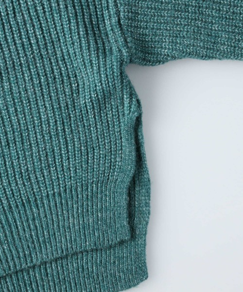 HONEYSUCKLE ROSE（ハニーサックルローズ）の「【HONEYSUCKLE ROSE】サイドスリットニット（ニット/セーター・レディース・グリーン/ライトグレー/ベージュ・M/L）」の22枚目の写真