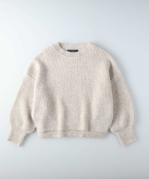 HONEYSUCKLE ROSE（ハニーサックルローズ）の「【HONEYSUCKLE ROSE】サイドスリットニット（ニット/セーター・レディース・グリーン/ライトグレー/ベージュ・M/L）」の19枚目の写真