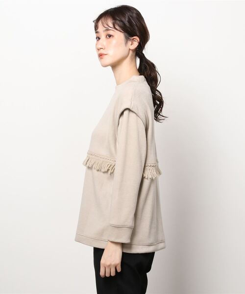 RODEO(ロデオ)の「RODEO ロデオ フリンジニットトップス(Tシャツ/カットソー・レディース・ブラック/ベージュ/ライトイエロー・FREE)」の10枚目の写真