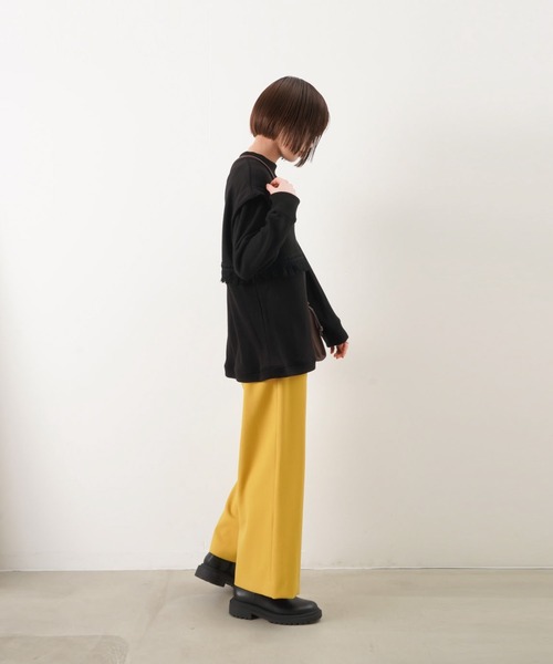 RODEO(ロデオ)の「RODEO ロデオ フリンジニットトップス(Tシャツ/カットソー・レディース・ブラック/ベージュ/ライトイエロー・FREE)」の11枚目の写真