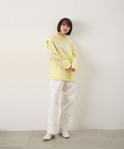 RODEO(ロデオ)の「RODEO ロデオ フリンジニットトップス(Tシャツ/カットソー・レディース・ブラック/ベージュ/ライトイエロー・FREE)」の12枚目の写真