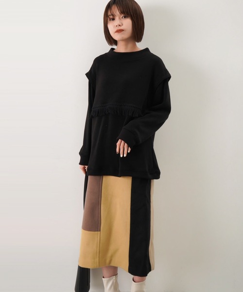 RODEO(ロデオ)の「RODEO ロデオ フリンジニットトップス(Tシャツ/カットソー・レディース・ブラック/ベージュ/ライトイエロー・FREE)」の16枚目の写真
