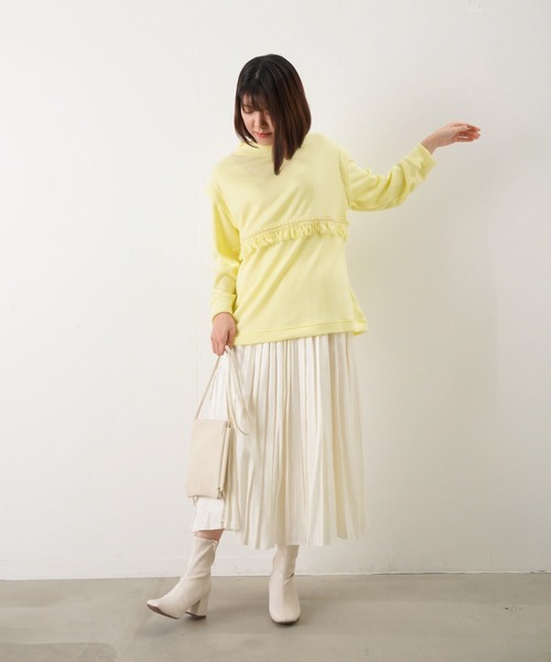 RODEO(ロデオ)の「RODEO ロデオ フリンジニットトップス(Tシャツ/カットソー・レディース・ブラック/ベージュ/ライトイエロー・FREE)」の21枚目の写真