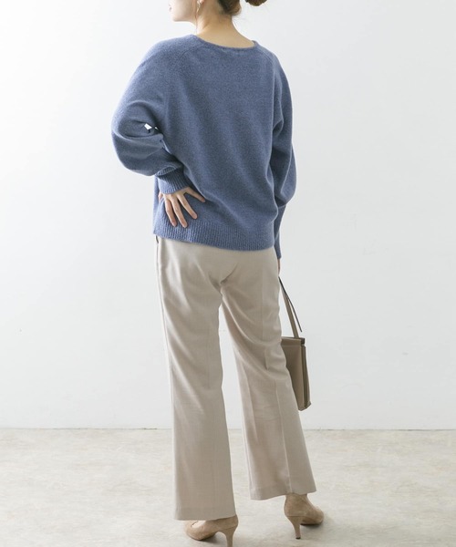 URBAN RESEARCH ROSSO（アーバンリサーチロッソ）の「ボリュームスリーブハイゲージニット（ニット/セーター・レディース・オフホワイト/キャメル/ライトブルー・FREE）」の16枚目の写真