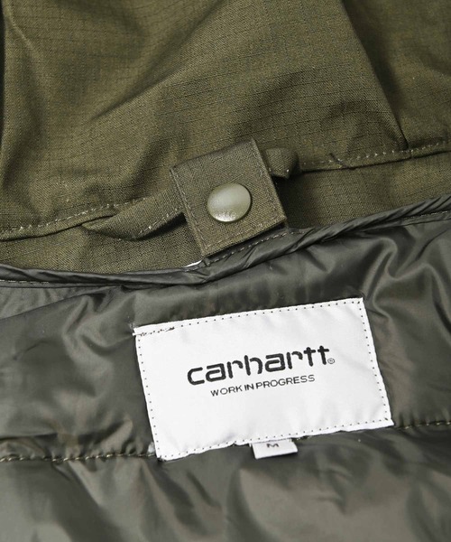 Carhartt WIP（カーハートダブリューアイピー）の「Carhartt WIP(カーハート ワークインプログレス) VERNON フード付きミリタリージャケット（ミリタリージャケット・メンズ・カーキ/チャコール・M/L）」の13枚目の写真