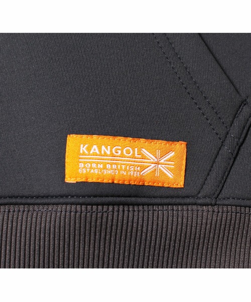 KANGOL(カンゴール)の「【KANGOL KIDS】バックプリントダンボールフーディー(パーカー・キッズ・チャコールグレー/グレー/パープル・120㎝/130㎝/140㎝/150cm)」の6枚目の写真