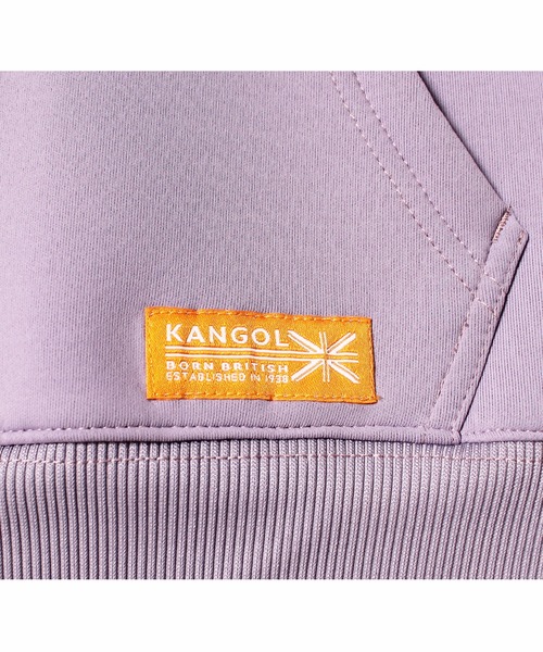 KANGOL(カンゴール)の「【KANGOL KIDS】バックプリントダンボールフーディー(パーカー・キッズ・チャコールグレー/グレー/パープル・120㎝/130㎝/140㎝/150cm)」の5枚目の写真