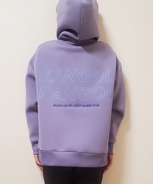 KANGOL(カンゴール)の「【KANGOL KIDS】バックプリントダンボールフーディー(パーカー・キッズ・チャコールグレー/グレー/パープル・120㎝/130㎝/140㎝/150cm)」の17枚目の写真