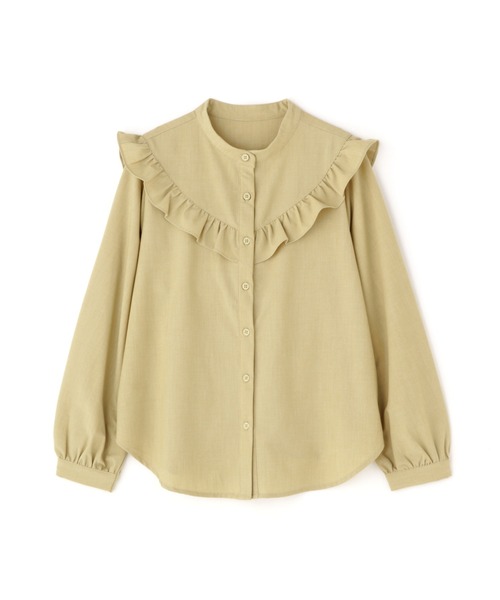 N.（N. Natural Beauty Basic）（エヌエヌナチュラルビューティーベーシック）の「◆スタンドネックフリル長袖ブラウス（シャツ/ブラウス・レディース・ブラック/オフホワイト/イエロー・MEDIUM）」の15枚目の写真