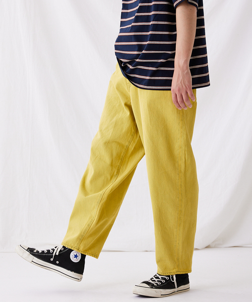 JOURNAL STANDARD（ジャーナルスタンダード）の「バルーン デニム カラーオーバーダイ（デニムパンツ・メンズ・マスタード/グリーン/ブルー系その他/オレンジ/インディゴブルー/ピンク/モスグリーン・SMALL/MEDIUM/LARGE）」の6枚目の写真