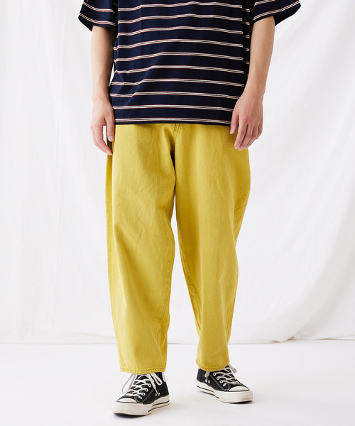 JOURNAL STANDARD（ジャーナルスタンダード）の「バルーン デニム カラーオーバーダイ（デニムパンツ・メンズ・マスタード/グリーン/ブルー系その他/オレンジ/インディゴブルー/ピンク/モスグリーン・SMALL/MEDIUM/LARGE）」の8枚目の写真