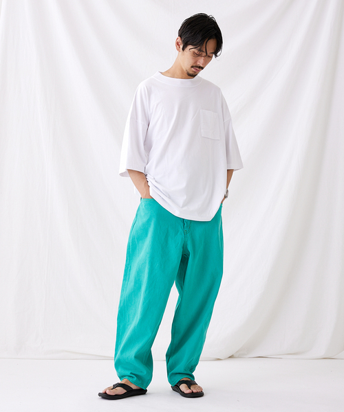 JOURNAL STANDARD（ジャーナルスタンダード）の「バルーン デニム カラーオーバーダイ（デニムパンツ・メンズ・マスタード/グリーン/ブルー系その他/オレンジ/インディゴブルー/ピンク/モスグリーン・SMALL/MEDIUM/LARGE）」の20枚目の写真