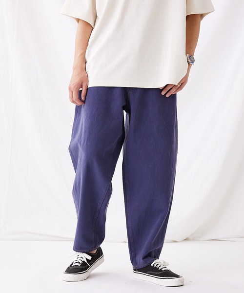 JOURNAL STANDARD（ジャーナルスタンダード）の「バルーン デニム カラーオーバーダイ（デニムパンツ・メンズ・マスタード/グリーン/ブルー系その他/オレンジ/インディゴブルー/ピンク/モスグリーン・SMALL/MEDIUM/LARGE）」の22枚目の写真