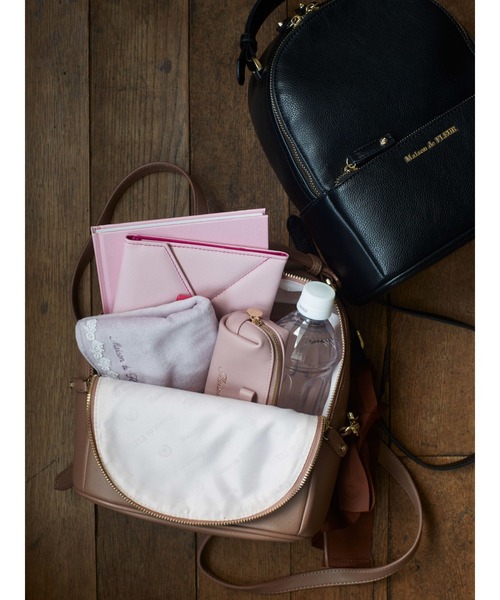 Maison de FLEUR（メゾンドフルール）の「リボンMリュック（バックパック/リュック・レディース・ブラック/ピンク・FREE）」の5枚目の写真