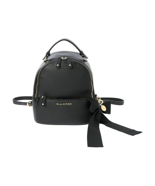 Maison de FLEUR（メゾンドフルール）の「リボンMリュック（バックパック/リュック・レディース・ブラック/ピンク・FREE）」の12枚目の写真