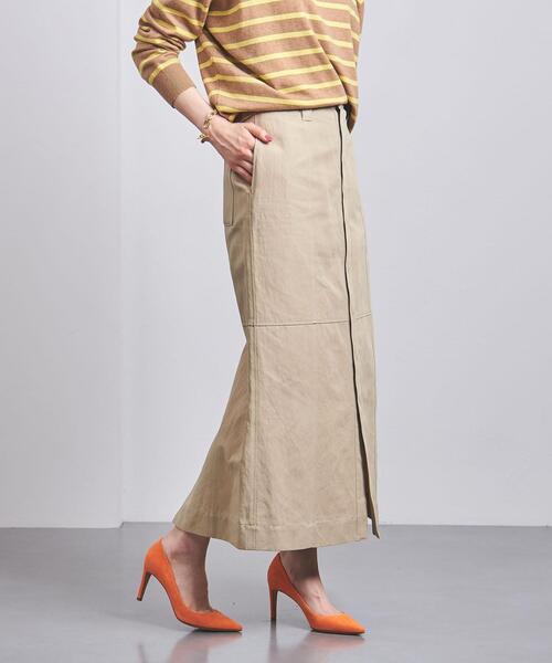 AURALEE（オーラリー）の「＜AURALEE（オーラリー）＞CHINO マキシスカート ■■■（スカート・レディース・ブラック/ベージュ・0/1）」の6枚目の写真