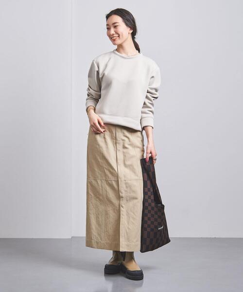 AURALEE（オーラリー）の「＜AURALEE（オーラリー）＞CHINO マキシスカート ■■■（スカート・レディース・ブラック/ベージュ・0/1）」の8枚目の写真
