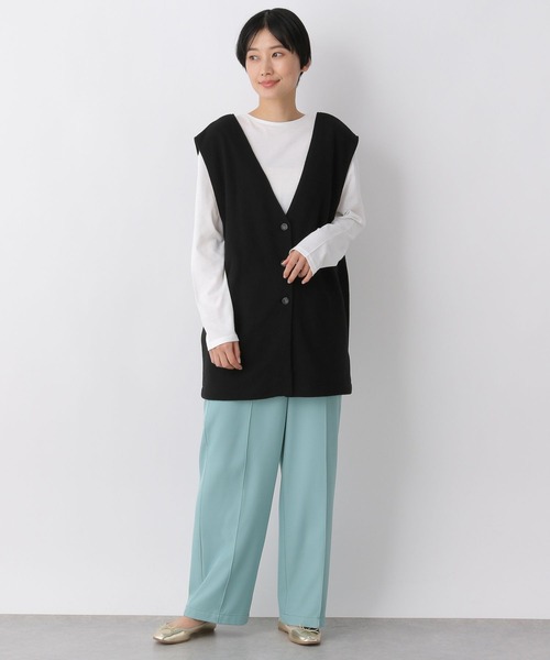 LEPSIM（レプシィム）の「2WAY2Pセットプルオーバー　259269（Tシャツ/カットソー・レディース・ライトグリーン/ブラック・FREE）」の3枚目の写真