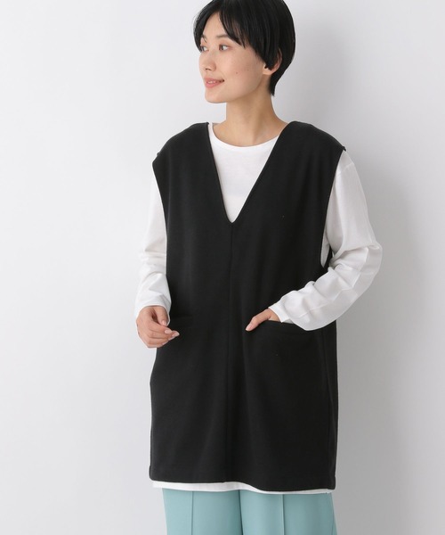 LEPSIM（レプシィム）の「2WAY2Pセットプルオーバー　259269（Tシャツ/カットソー・レディース・ライトグリーン/ブラック・FREE）」の6枚目の写真