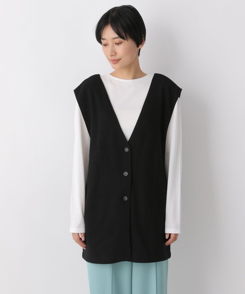 LEPSIM（レプシィム）の「2WAY2Pセットプルオーバー　259269（Tシャツ/カットソー・レディース・ライトグリーン/ブラック・FREE）」の7枚目の写真