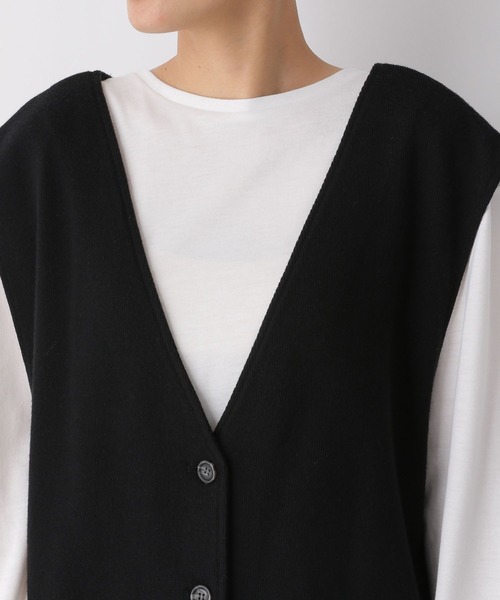 LEPSIM（レプシィム）の「2WAY2Pセットプルオーバー　259269（Tシャツ/カットソー・レディース・ライトグリーン/ブラック・FREE）」の10枚目の写真