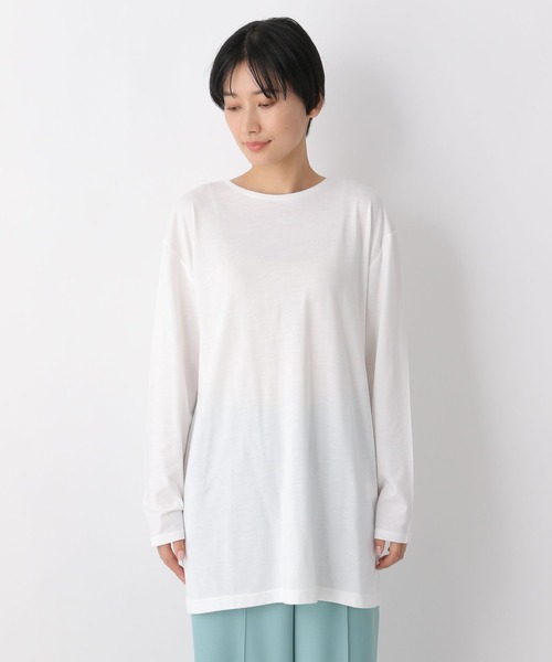 LEPSIM（レプシィム）の「2WAY2Pセットプルオーバー　259269（Tシャツ/カットソー・レディース・ライトグリーン/ブラック・FREE）」の19枚目の写真