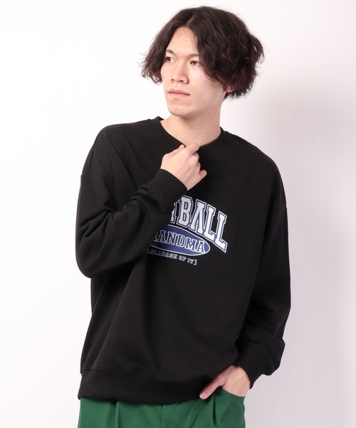 FUNALIVE(ファンアライブ)の「オーバーサイズ SOFT BALL カレッジロゴトレーナー(スウェット・メンズ・ブラック/ライトグレー/ホワイト・M/L)」の21枚目の写真