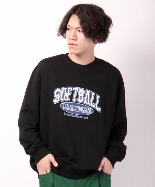 FUNALIVE(ファンアライブ)の「オーバーサイズ SOFT BALL カレッジロゴトレーナー(スウェット・メンズ・ブラック/ライトグレー/ホワイト・M/L)」の20枚目の写真