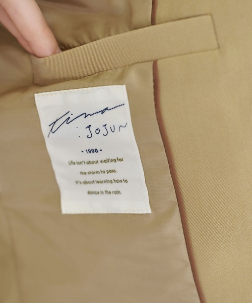 TINA：JOJUN（ティーナジョジュン）の「シングル テーラードジャケット TINA：JOJUN（テーラードジャケット・レディース・ブラック/ベージュ・M/S）」の4枚目の写真