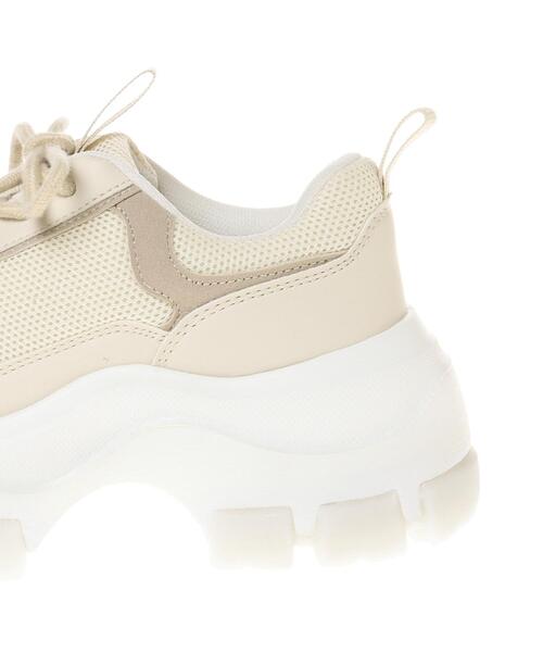 INGNI(イング)の「クリアDADスニーカー(スニーカー・レディース・アイボリー/ブラック×ホワイト・M/L)」の8枚目の写真