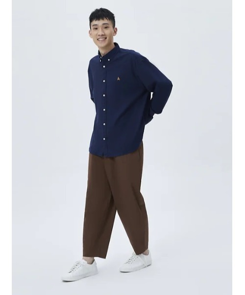 GAP（ギャップ）の「FREE&FLOW リラックス クロップド丈パンツ（チノパンツ・メンズ・ベージュ/ネイビー/ブラウン/グレー・S/M/L/XL/XS）」の19枚目の写真