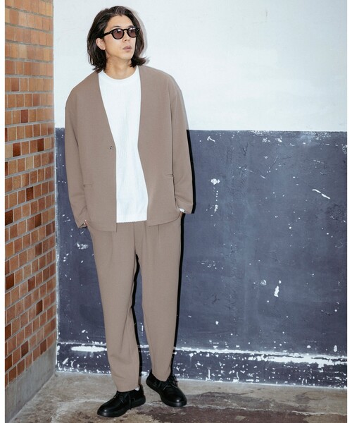 THE SHOP TK （ザ ショップ ティーケー ）の「◆【NO MORE 映画泥棒コラボ】アムンゼンダンボールカーデ（カーディガン/ボレロ・メンズ・ブラック/グリーン/ブラウン系・04/02/03/01）」の11枚目の写真